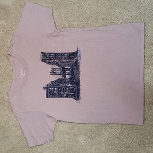 J Crew Woman's Blush Short Sleeve Graphic Tee | Size XS